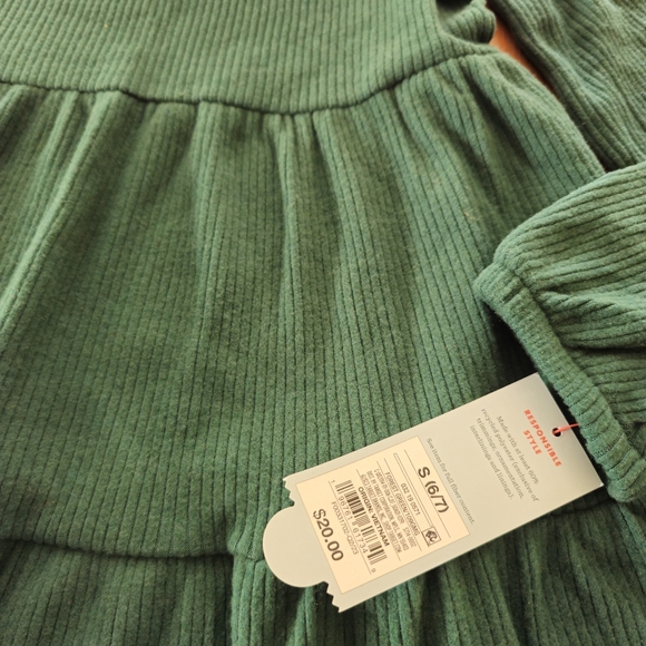 Cat & Jack - Girls' Long Sleeve Cozy Dress - Forest Green - Picture 8 of 10